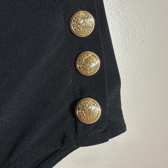 Clavin Klein Blouse with Gold Buttons Size M - Picture 3 of 4